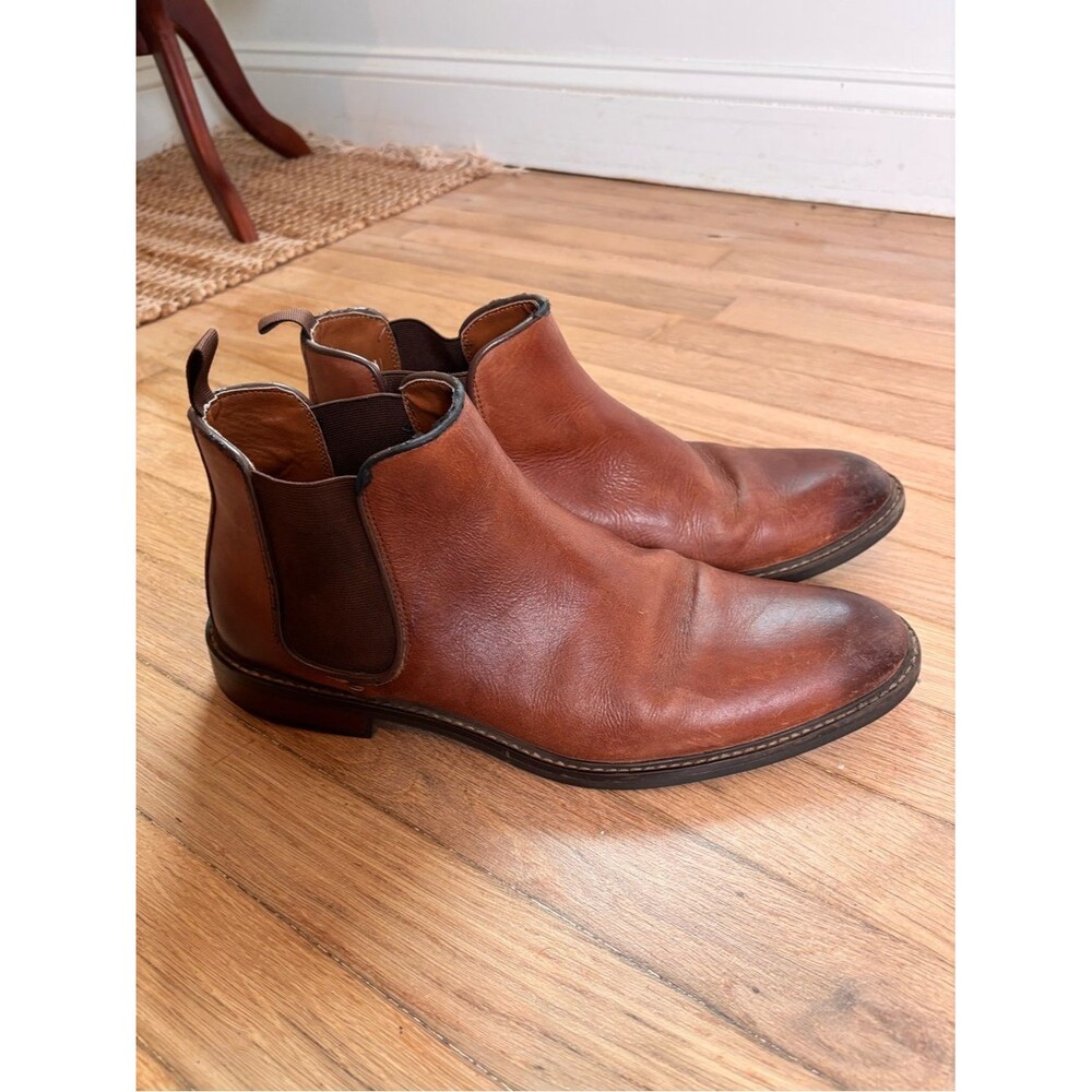 Nordstrom Rack OrthoLite Brown Leather Chelsea Ankle Boots Men’s 11.5M